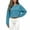 Blue, variant on Womens Cropped Sweatshirts Casual Henley Neck Snap Button Long Sleeve Ribbed Loose Fit Fall Crop Tops