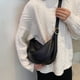 thumbnail image 4 of Bolso bandolera informal de PU de nueva moda para mujer, bolso Joker jiaozi, negro, 4 of 5
