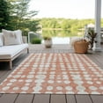 thumbnail image 6 of Addison Rugs Chantille Indoor/Outdoor Transitional Circles Salmon Washable Rectangle Rug, 9' x 12', 6 of 6