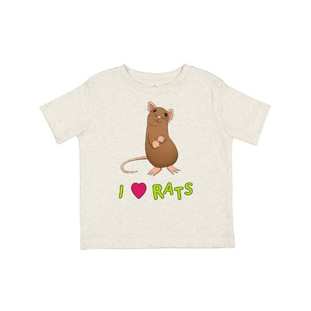 

Inktastic I Love Rats Gift Toddler Boy or Toddler Girl T-Shirt