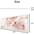 thumbnail image 5 of Desk Pad Protector,Mouse Pad with Non-Slip Rubber Base,Textured & Waterproof Mousepad with Stitched Edges,Large Desk mats for Computers,Laptop,Gaming,Office & Home,31.5 x 11.8 in,Pink Gold, 5 of 6