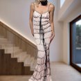 thumbnail image 1 of Vestidos de Fiesta Elegantes con tirantes y lazo para mujer vestido elegante sin espalda traje de playa Sexy Ygjytge Beige T L para Mujer, 1 of 8