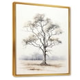 thumbnail image 2 of Designart "Minimalist Landscape in African Beige IV" Floral Framed Wall Art - Global Beige Tree African Living Room Framed Canvas Art, 2 of 6