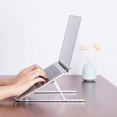 thumbnail image 5 of Laptop Stand Aluminum Alloy Computer Laptops Monitor Desktop Mount Portable Folding Laptop Holder Support D102 silver, 5 of 5