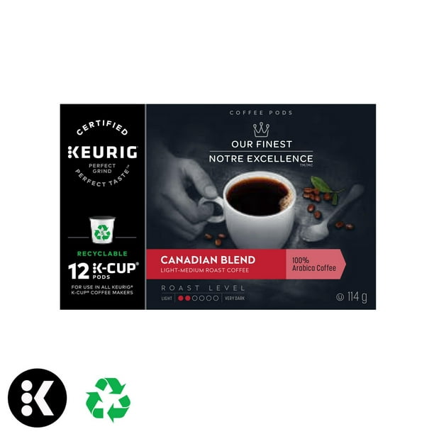 Café K-Cup Mélange canadien Notre Excellence torréfaction légère