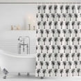 thumbnail image 3 of Palm Tree Shower Curtain, Waterproof Shower Curtains for Bathroom, Farmhouse Summer Botanical Green Tropical Plants Washable Fabric Bathtub Curtain Set Bath Decor with 12 Hooks Stall 36"x72", 3 of 8