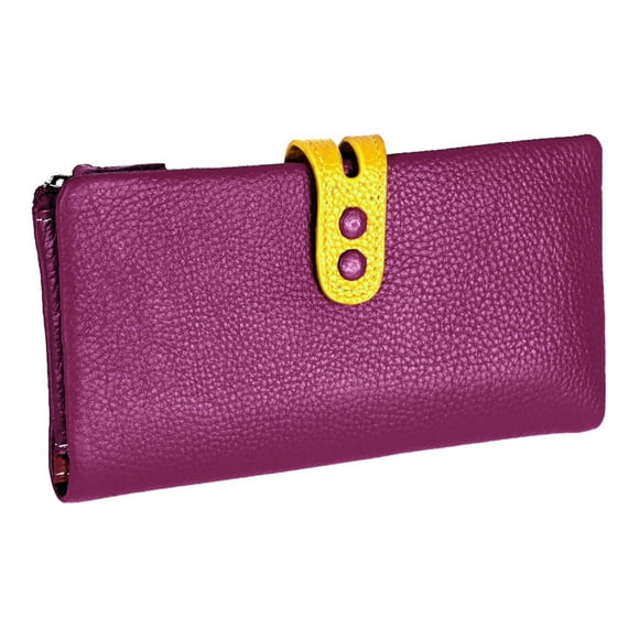 Cartera De Mujer, De Mujer, Moderna, Larga, Para Ir Al Trabajo, Citas, Viajes, Color Morado Púrpura