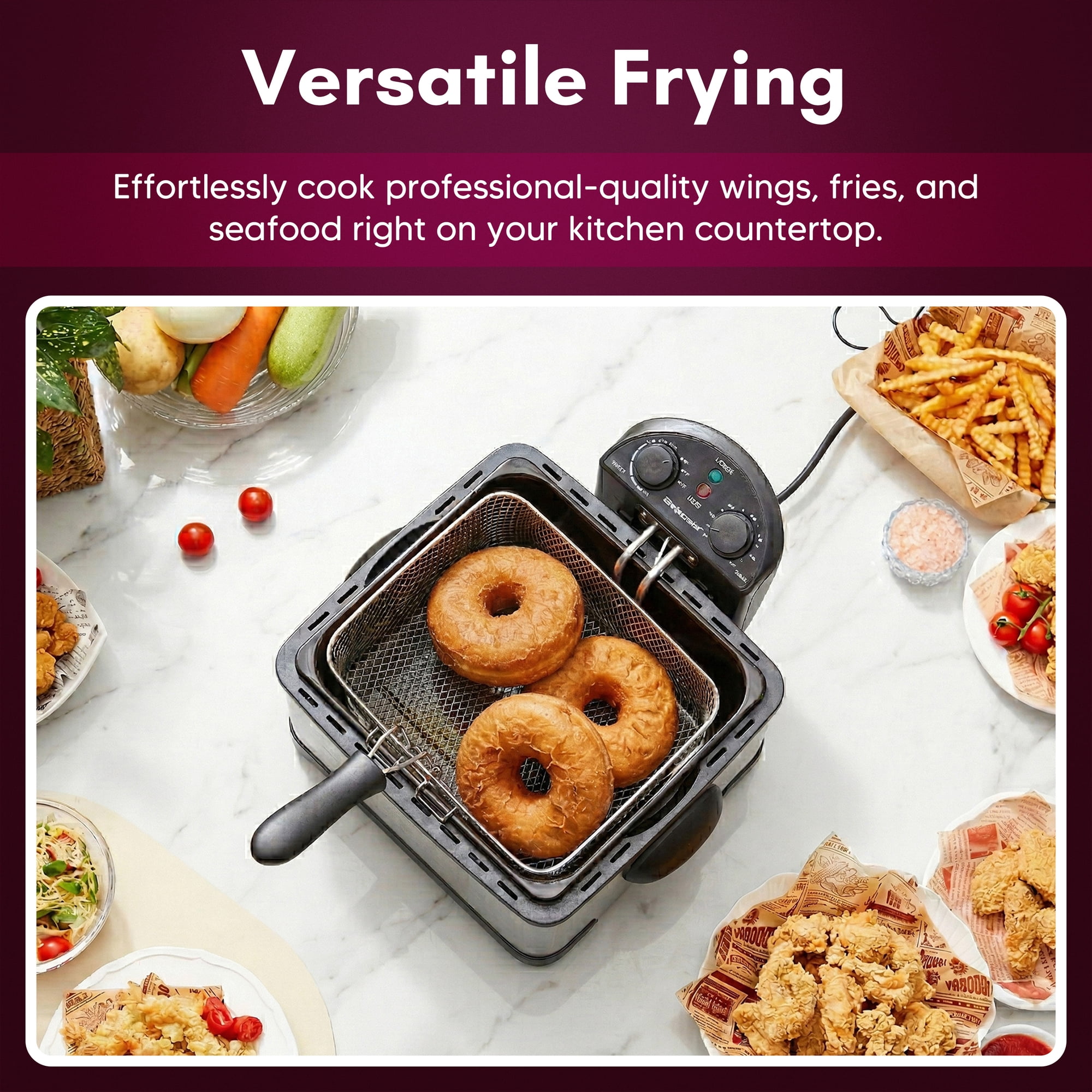 Elite Cuisine EDFL0062 4.2qt Deep Fryer