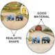 thumbnail image 3 of 10 minifiguras de elefante para decoración de tartas, de plástico, para niños, 3 of 6