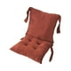 thumbnail image 4 of Cojín para silla, tapete para silla con respaldo y correas, cojín ergonómico para asiento Marrón, 4 of 9