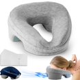 thumbnail image 1 of Almohada reposacabezas para masaje VVB para boca abajo con funda desmontable, gris, 1 of 7