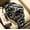 883 black shell black surface steel belt, variant on New Men's Luxury Double Calendar Men's Watch