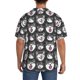 thumbnail image 3 of Fotbe HUSKY Face Camisa Estampada de Manga Corta para Hombre, Casual de Verano, Estilo Playero, Sin Arrugas-Large, 3 of 5