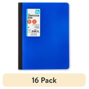 (16 pack) Pen+Gear Wide Ruled Poly Composition Book, 7.5" x 9.75", Blue, 80 Sheets