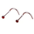 thumbnail image 2 of Clous de Nez, Accessoire de Décoration de Mode, Ornement de Corps Chic, Bijou de Perçage en Acier Inoxydable pour Femme, Ornements de Dressing à Vis Rouges, 2 of 7