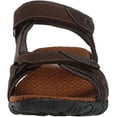 thumbnail image 2 of Nunn Bush Mens Rio Bravo Three Strap Outdoor Sport River Sandal with Hook and Loop Closure 7 Brown, 2 of 8