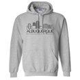 thumbnail image 1 of Skyline Albuquerque Hoodie Sweatshirt Unisex 2X-Large Grey, 1 of 5