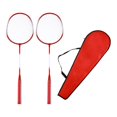 thumbnail image 1 of DYNWAVECA Badminton Rackets Badminton Equipment 2 Pieces Double Racquets Badminton Racquets Set for Practice Lawn Indoor Family Outdoor Red, 1 of 10