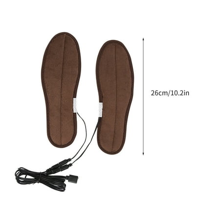 

Sentuca USB Rechargeable Heated Insoles Foot Warmer Heater Charging Heat Boots Shoes Pad