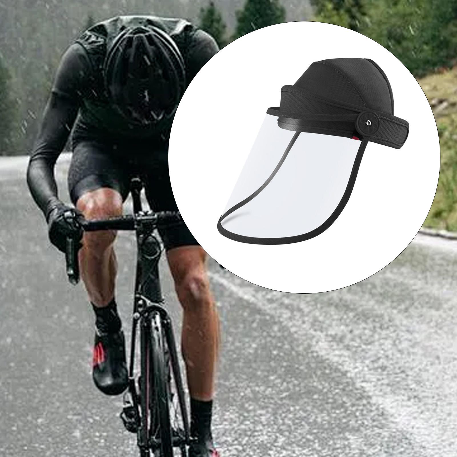 koolsoo Face Cover Face Reusable Women Men Clear Visor Full Face Guard for Weeds Whacking Kitchen Cycling Working Black
