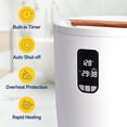 thumbnail image 2 of LiveFine 2-Bar Bucket Style Towel Warmer with Timer and Auto Shut-Off, White, 2 of 10
