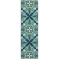 thumbnail image 1 of Oriental Weavers Meridian 2'3" x 7'6" Machine Woven Runner Rug in Blue, 1 of 2