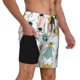 thumbnail image 2 of Balery Colorful Insects Bañador para hombre, shorts de playa de secado rápido con entrepierna y forro de compresión-XX-Large, 2 of 6