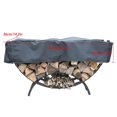 thumbnail image 2 of Firewood Rack Cover Log Rack Cover Heavy Duty & Water Resistant 210D Oxford Firewood Cover Outdoor- for Protection CoverBlack, 2 of 5