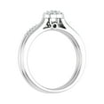 thumbnail image 2 of 3/8 Carat Diamond Halo Bridal Ring Set in 10K White Gold (Ring Size 7.75), 2 of 4
