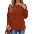thumbnail image 2 of Fantaslook Plus Size Pullover Sweatshirts for Women Crewneck Long Sleeve Shirts Casual Tunic Tops Fall Clothes, 2 of 8