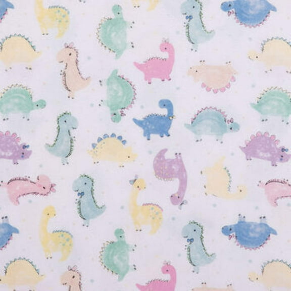 Dino Babies Flannel Fabric