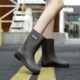 thumbnail image 5 of AUXDIQ Wellington Boots Women Mid-calf Wellies Waterproof Rain Boots Outdoor Garden Shoes, 5 of 6