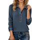 thumbnail image 1 of Camisas de manga larga for mujer, cuello de mezclilla, costura de retales, sudadera, Tops casuales, jersey, 1 of 5