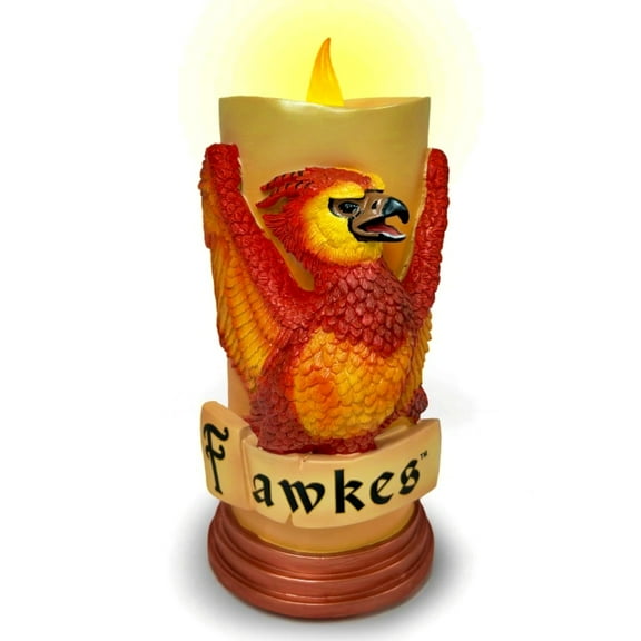 The Bradford Exchange Harry Potter™ Hogwarts House Flameless LED Candle Collection Issue #9: FAWKES™ 7-inches