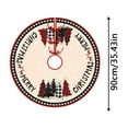 thumbnail image 3 of XEOVHV 36 Inch Large Christmas Tree Skirt Xmas Soft Cover Mat Decor Snowflake Collar Farmhouse Tree Skirt for Holiday Ornaments Party Home Indoor Decorations, 3 of 7
