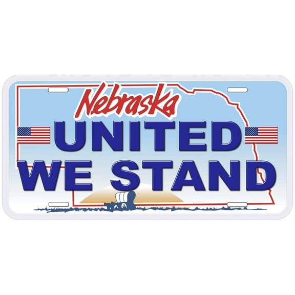 Nebraska United We Stand Novelty Car Auto License Plate