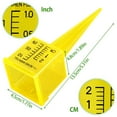thumbnail image 3 of 10pcs Bright Yellow Transparent Rain Gauge Reusable Garden Water Gauge Outdoor Water Measuring Tool Durable Plastic Sprinkler Gauge Instrument for Garden Lawn Backyard, 3 of 10