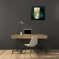 thumbnail image 4 of Wright, Christine 20x20 Black Modern Framed Museum Art Print Titled - Free Fall Green with Gold I, 4 of 5