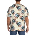 thumbnail image 7 of Goofa 70s Disco Ball Printed Men's Casual Short-sleeved Shirt,Lightweight Breathable Button-down,Summer Casual men's top,Versatile Fashion shirt-X-Large, 7 of 7
