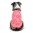 thumbnail image 5 of Oodles Smiling Daisies Fall Turtle Neck Dog Sweater, Pink, Large, 5 of 10
