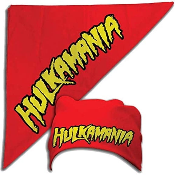 Hulkamania Bandana Red One Size