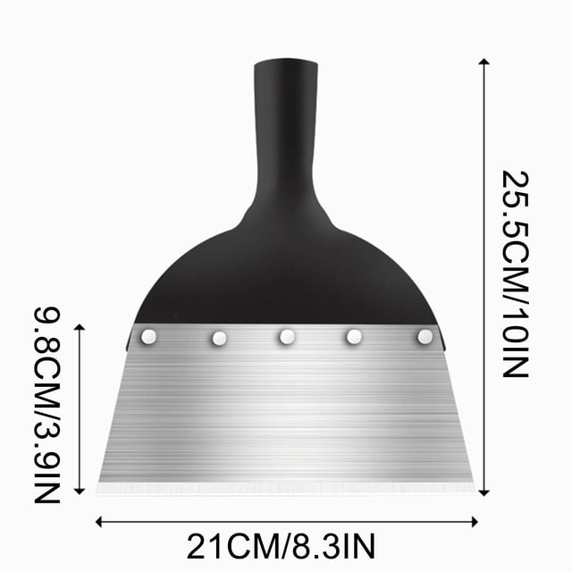 Xihbxyly Pala de Exterior, Herramienta Multifuncional para Limpieza de Jardín, Quitamanchas, Pala de Acero Resistente de Cabeza Plana, Elimina Malezas, Musgo y Hielo, Ideal para Jardineros En Exterio