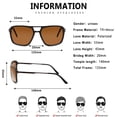 thumbnail image 6 of SUNVOES Polarized Sunglasses for Women Men Driving Vintage Square UV Protection, 6 of 10
