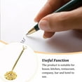 thumbnail image 2 of Ballpoint Pens Wedding Decoration Ball Pen Attached To Desk Signature Prop Multicolor Writing Tool for Bank Using Accessory Big Jewel/Gold, 2 of 7