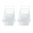 thumbnail image 1 of 2Pcs Freezer Wire Basket, Large Capacity Easy Grip Handles Multi Purpose Steel Organizer Bins for Kitchen Closets, 1 of 8