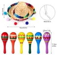thumbnail image 3 of Maracas de madera Honoson para fiestas, con sombrero, para decoración de fiesta, 3 of 6