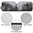 thumbnail image 6 of HUIACONG Black Forest Windshield Sun Shade, Car Sun Shade for Rubicon Sahara TJ JK JKU 2 Door & 4 Door, UV Rays Blocker Sun Visor Shade Keep Vehicle Cool,Black, 6 of 6