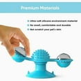 thumbnail image 5 of LIGHTSMAX Windmill Cat Toy Turntable Teasing Interactive Cat Toys for Indoor Cats with Suction Cup Scratching Tickle Cats Hair Brush Funny Kitten Toys with Catnip and Bells, 5 of 11