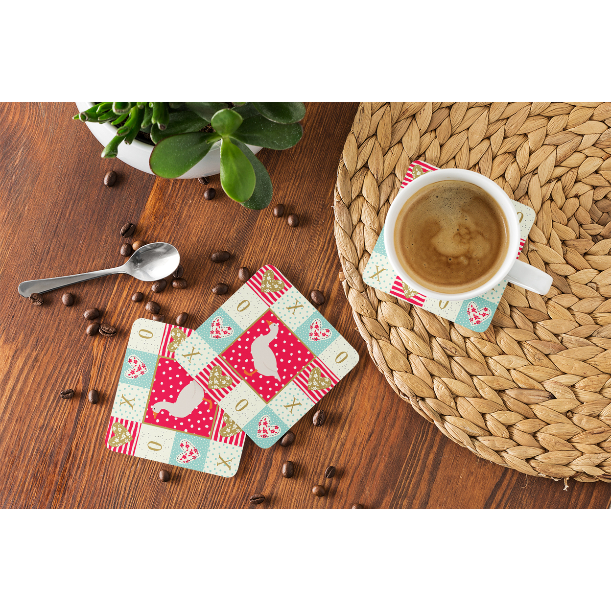 Shire Horse Love Foam Coaster Set of 4