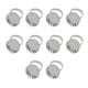 thumbnail image 3 of 10 Piezas Coronas Bisel Ovalado Ajustable de Cobre Configuración en Resultados de Fabricación de Joyas Se la la adaptaciónción a Cabujón de 25 perfecl Anillos ajustables de la base del anillo, 3 of 8